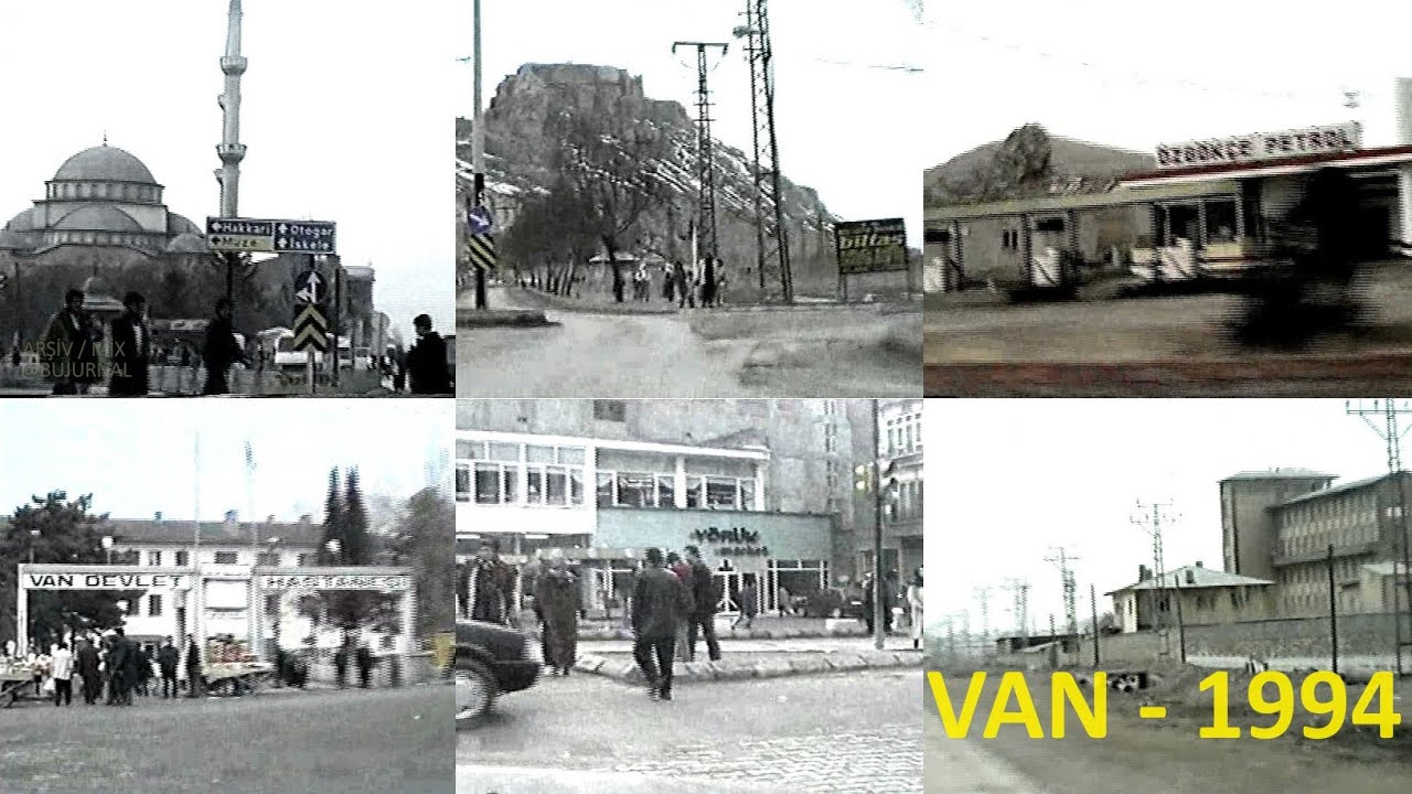 Doksanlarda Van Turu. Beşyol, Cumhuriyet Caddesi, Maraş caddesi, Kale Yolu, Kalecik