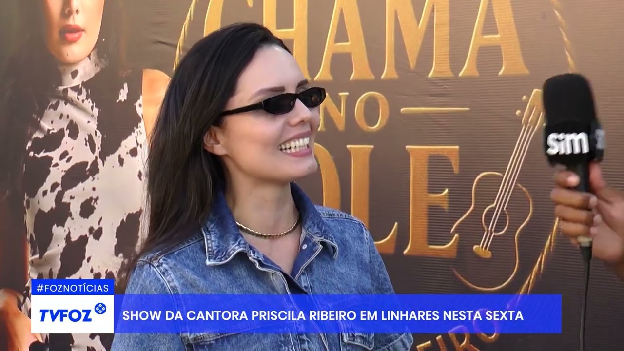 Show da cantora Priscila Ribeiro em Linhares nesta sexta