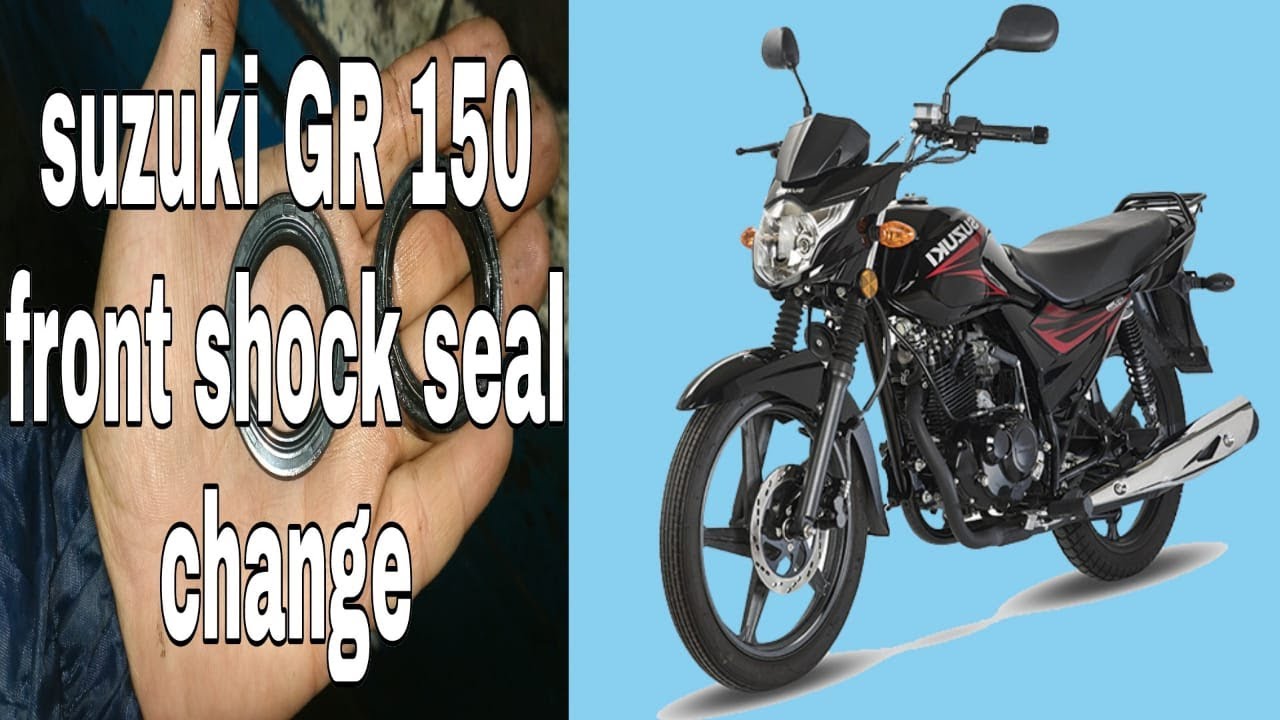 Suzuki gr 150 front shock seal change very easy@kashifsuzukicentre