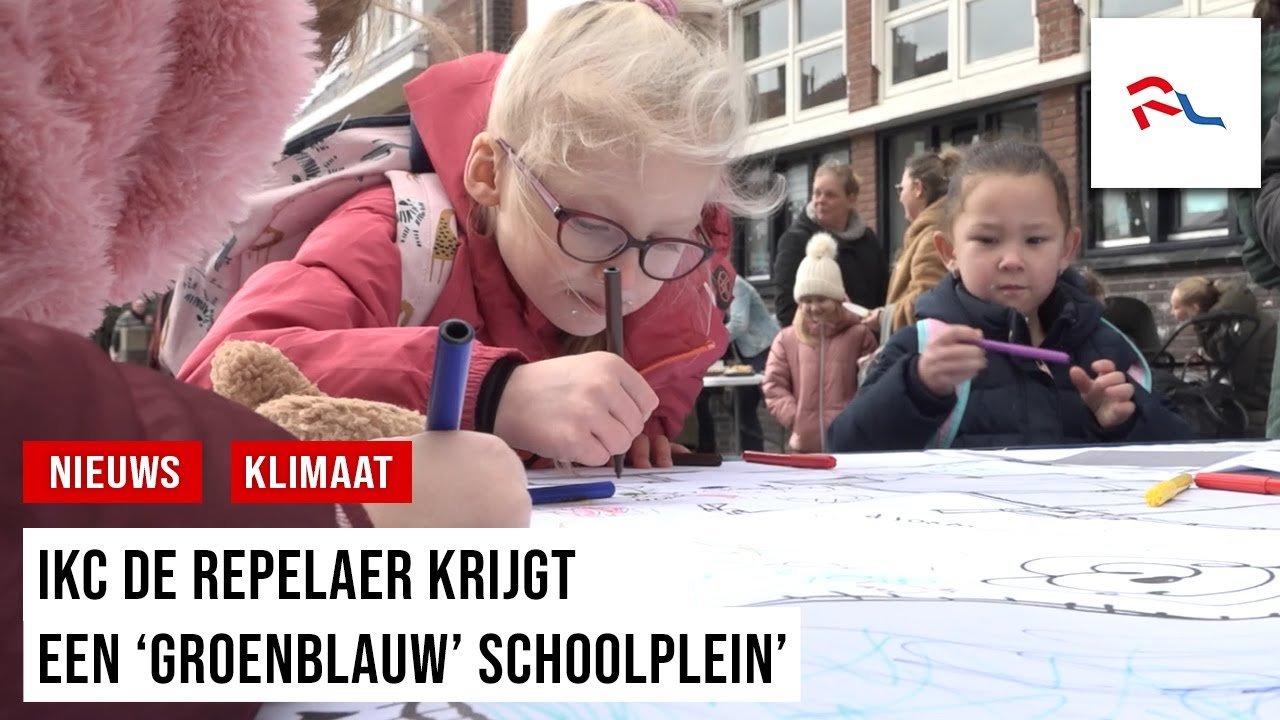 Minder tegels, meer groen: schoolplein IKC De Repelaer krijgt metamorfose