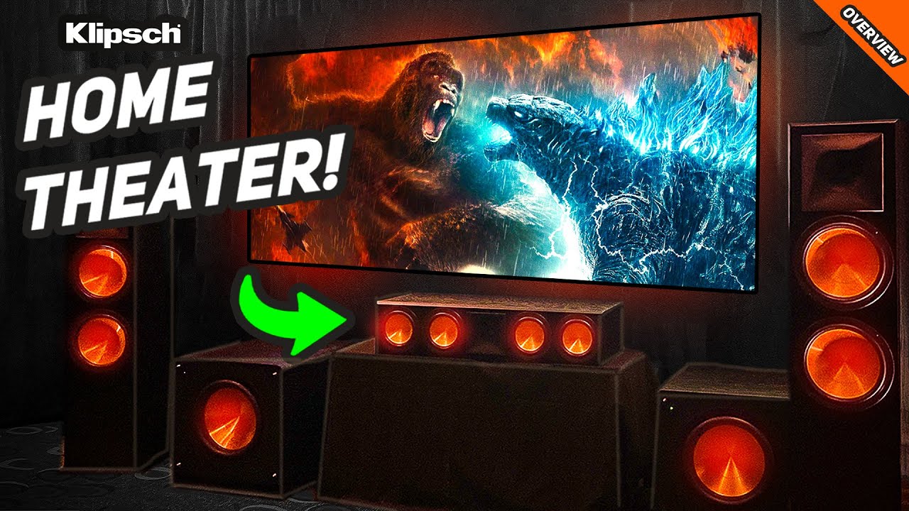 BEASTLY KLIPSCH RF7iii - RC64Ciii Home Theater Setup! Pioneer / Epson LS12000B  @StereoNET @klipsch