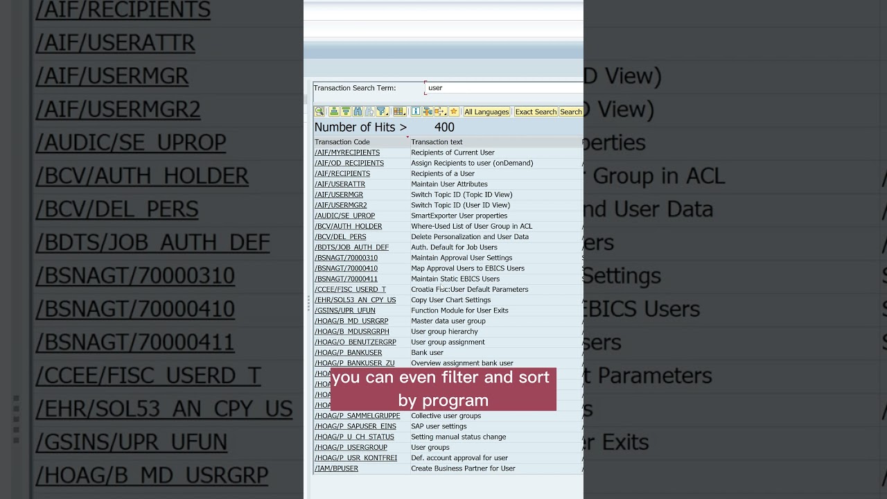 Find ANY SAP T-code 🔎 with THIS trick! (KTRAN)