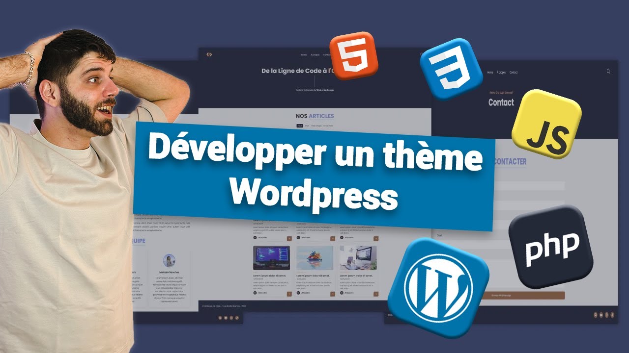 Développer un Thème WordPress de A à Z 🚀 (HTML, CSS, JavaScript, PHP, XAMPP, WordPress)