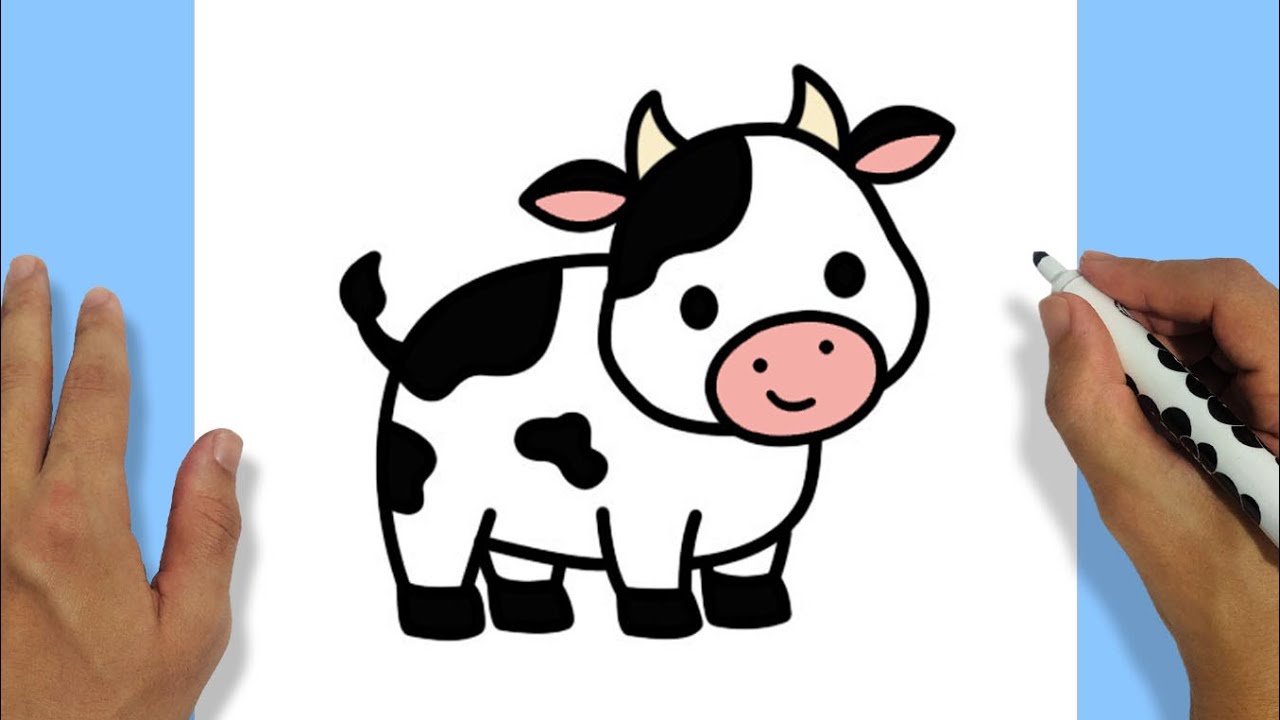 COMO DESENHAR UMA VAQUINHA FOFA