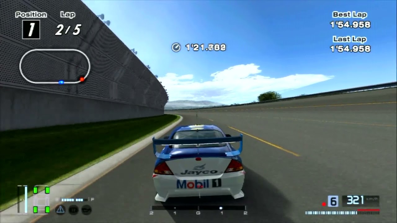 🏁 PS2 ONLINE ► Gran Turismo 4 ◄ | Test Course - 2000 Ford Falcon XR8 | DNS⚡