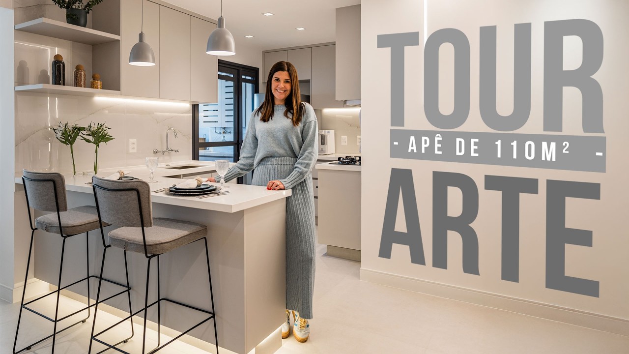 TOUR APARTAMENTO 110m2 | ELEGANTE, ESPAÇOSO E COM SOLUÇÕES INTELIGENTES