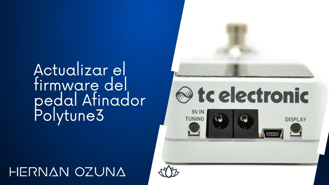Actualizar el Firmware del Pedal Afinador Polytune3