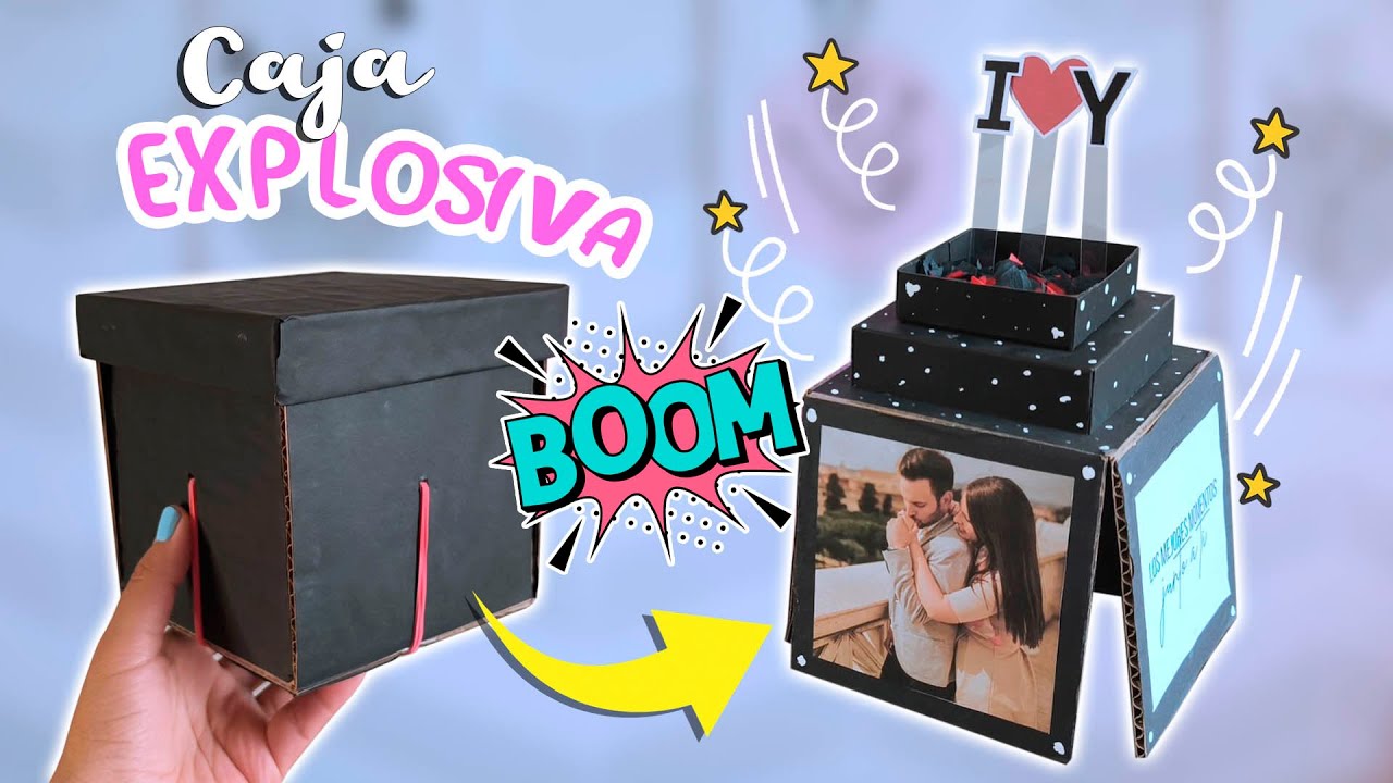 CAJA EXPLOSIVA con CARTÓN ✨ I LOVE YOU ❤️ / regalo sorpresa para tu novi@