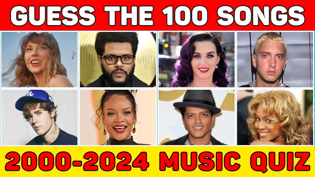 Can You Guess the 100 Most Popular Songs (2000-2024)