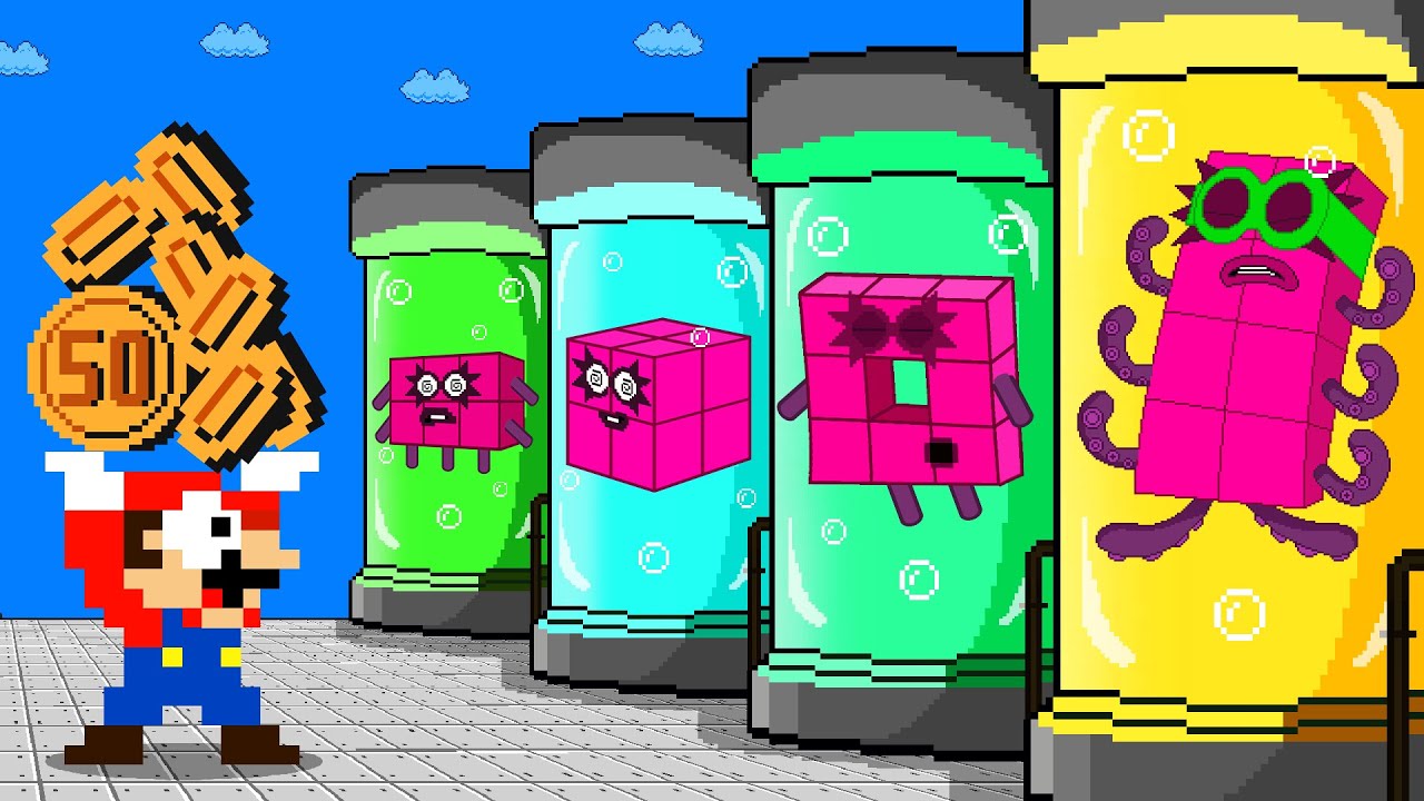 Finish The Pattern? Mario gets MORE Coins to Rescue Funny Weird Shape Number 8 | Odd Side Story 🎶