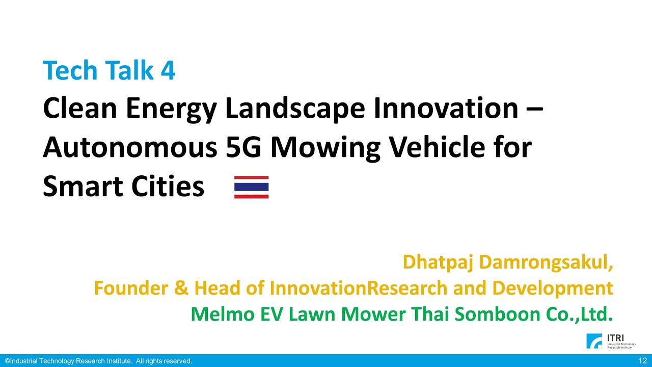 Melmo EV ｜Clean Energy Landscape Innovation-Autonomous 5G Mowing Vehicle for smart Cities