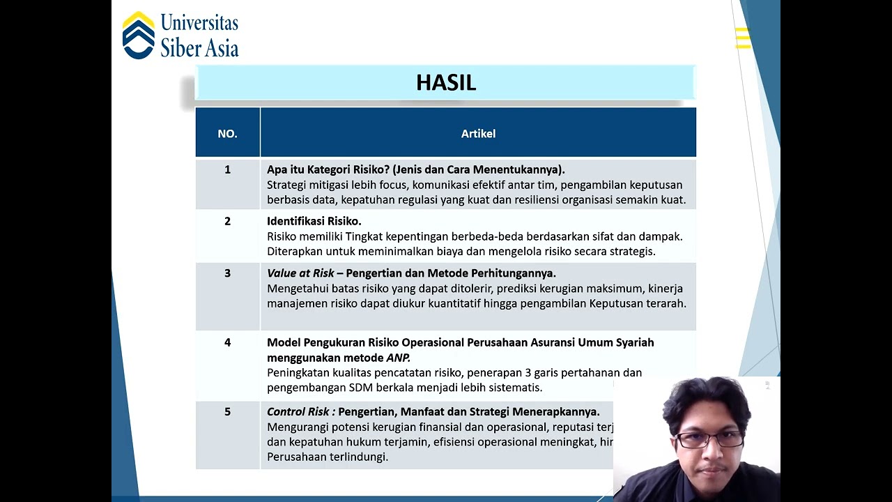 Manajemen Risiko Presentasi MJ 507