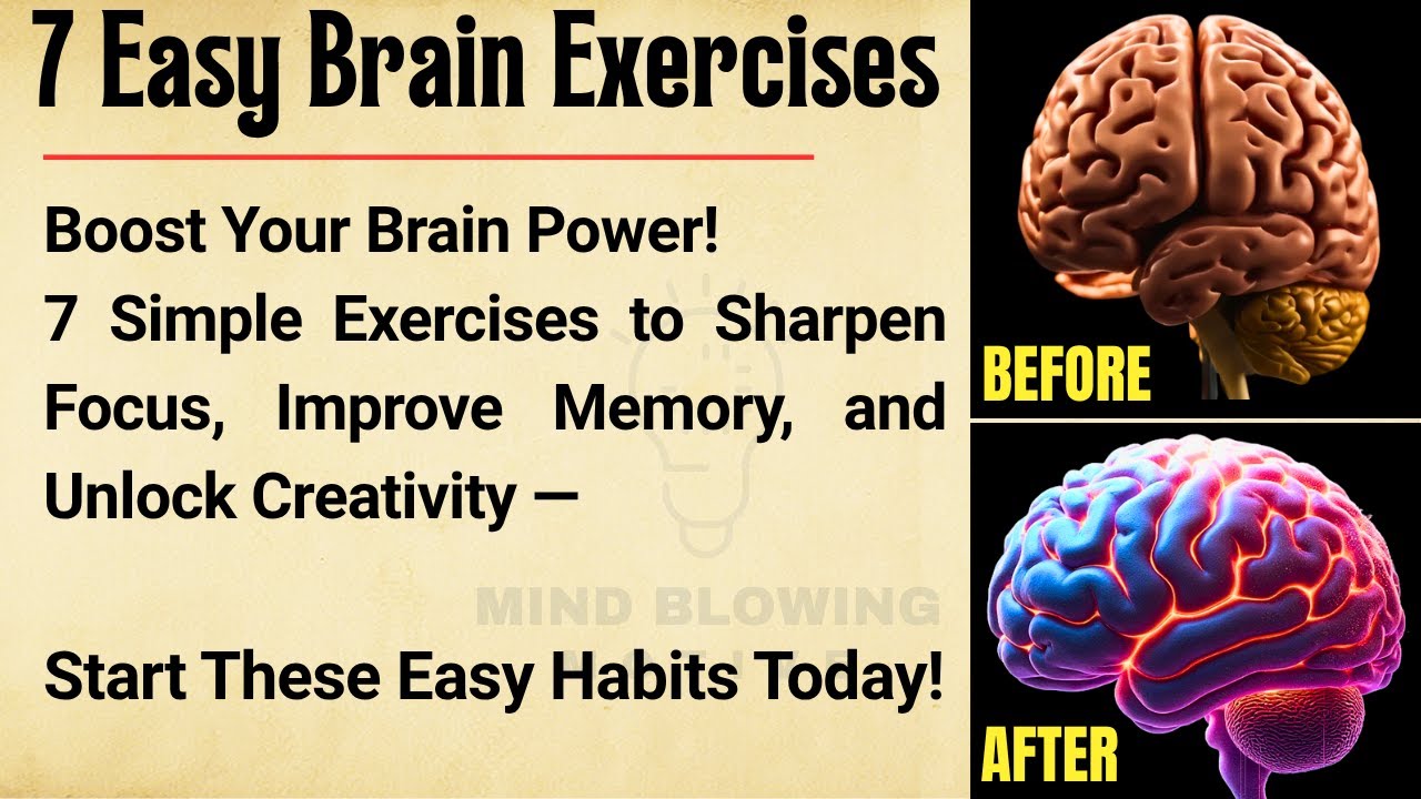 🔥7 Quick & Easy Brain Exercises to Boost Mental Clarity! 🧠 || Graded Reader || Listening Practice✅