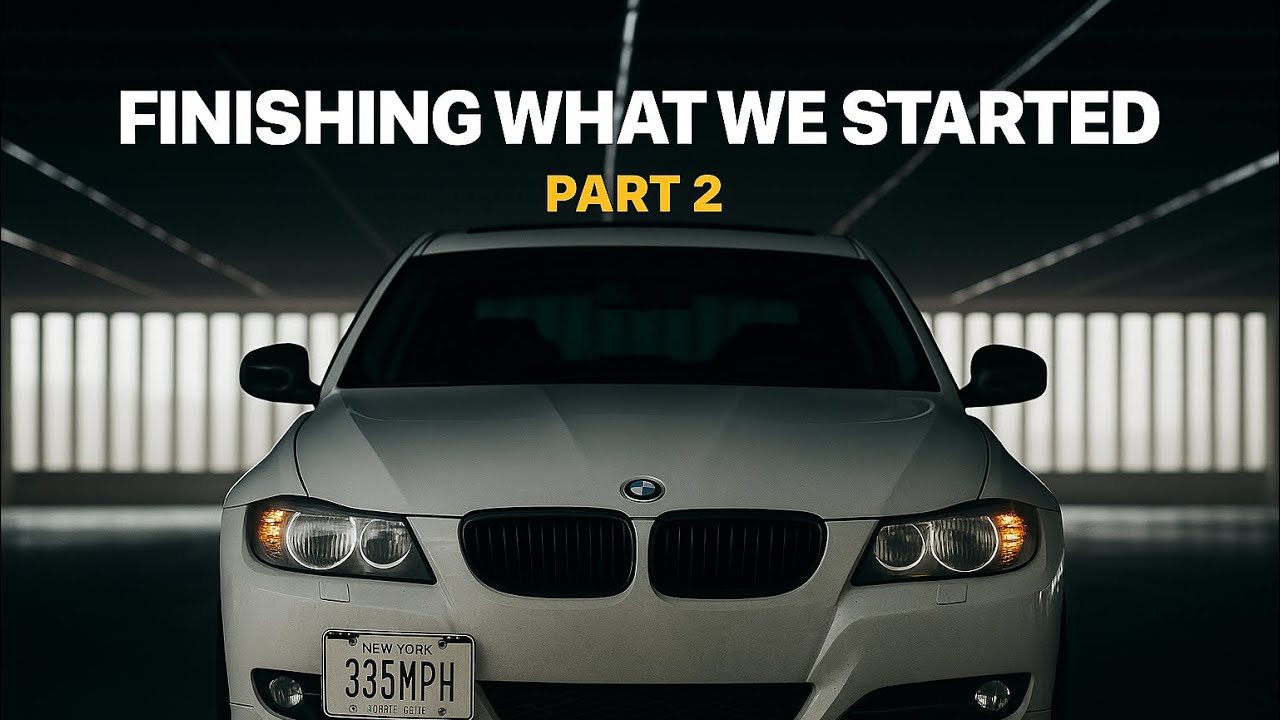 Installing Manji Performance Mounts, Downpipes & Oil Pan | BMW E90 335xi xDrive N54 DIY Pt. 2)