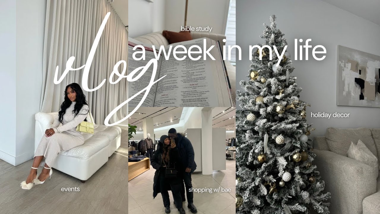 Vlog | Christmas decorating, shopping with hubby, bible study & events