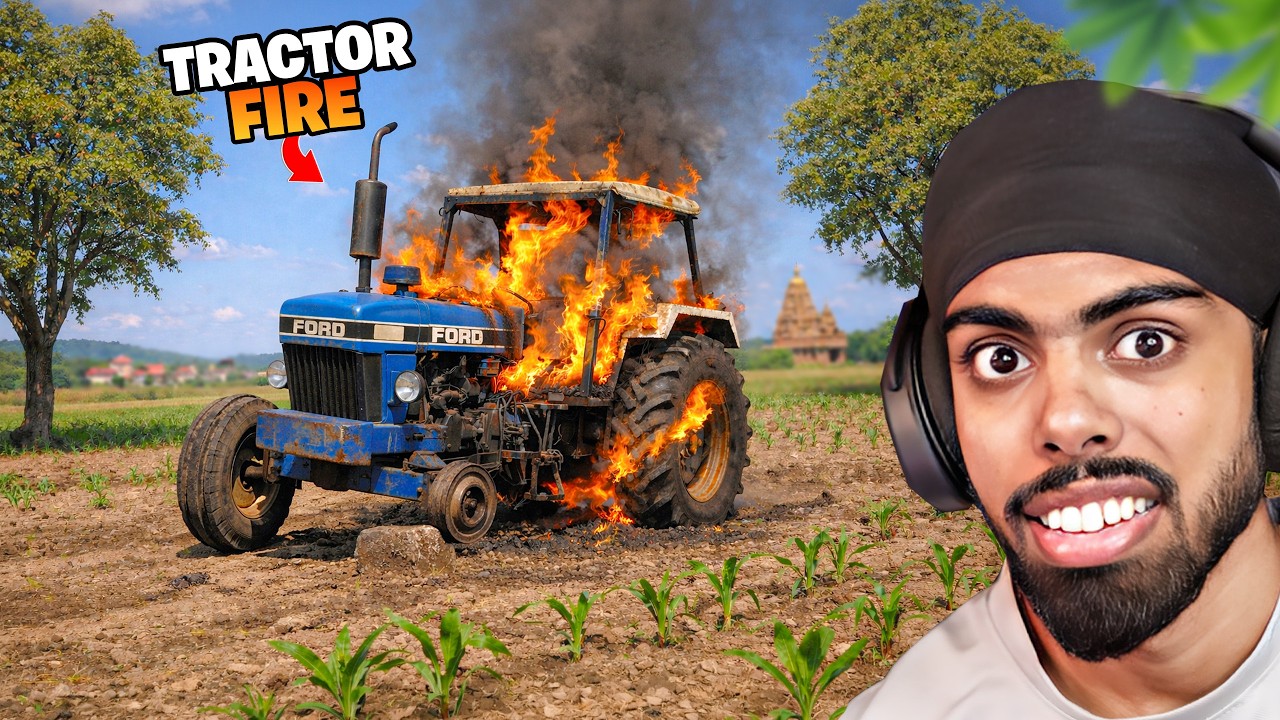 MY INDIAN TRACTOR GOT INTO FIRE...