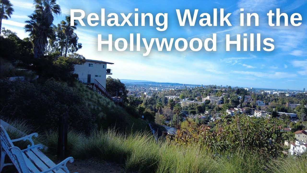 Quiet HOLLYWOOD HILLS Walk in 4K | Spectacular VIEWS of Los Angeles | Beautiful Old Hollywood Homes