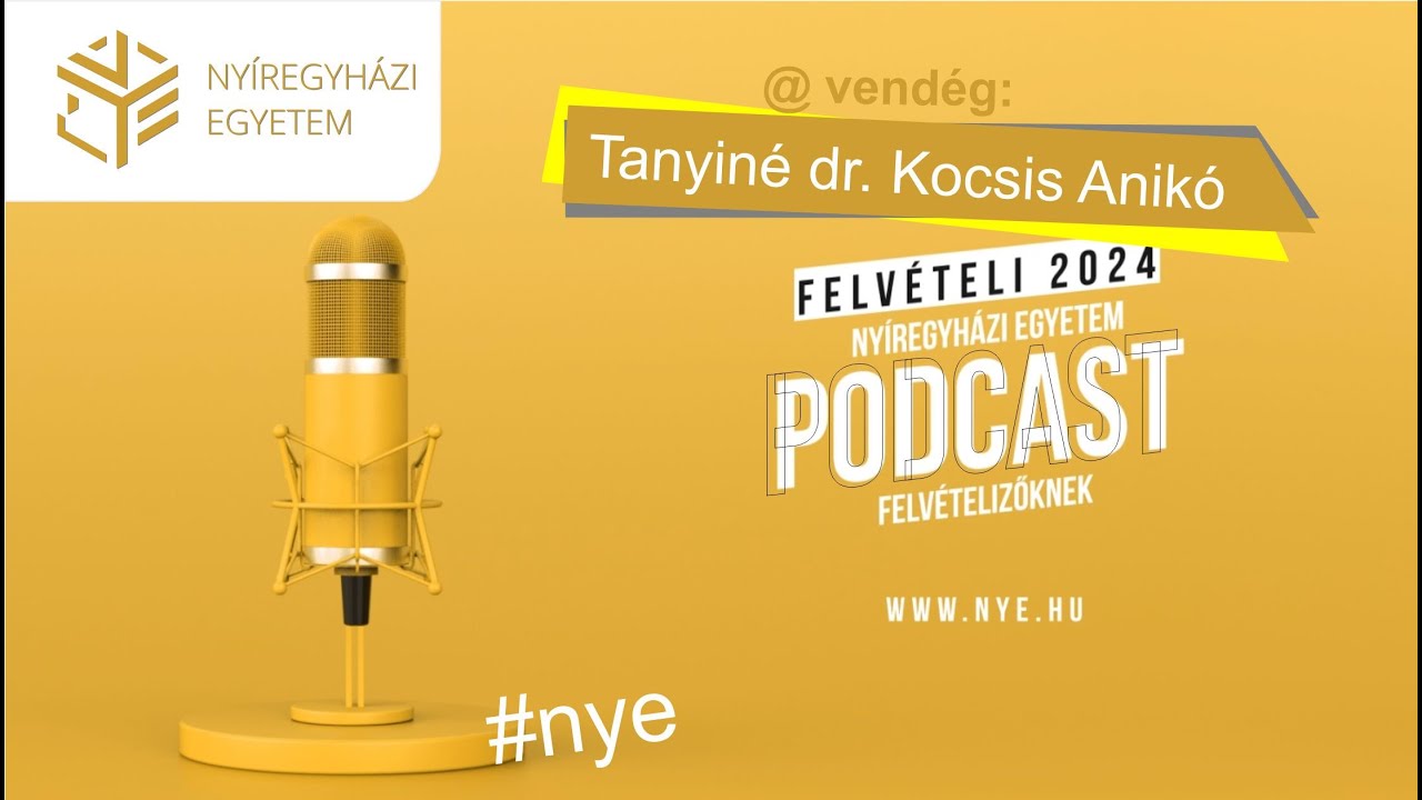 Egyetemi VideoPodCast / Tanyiné dr. Kocsis Anikó, intézetig. (Matematika és Informatika Intézet)