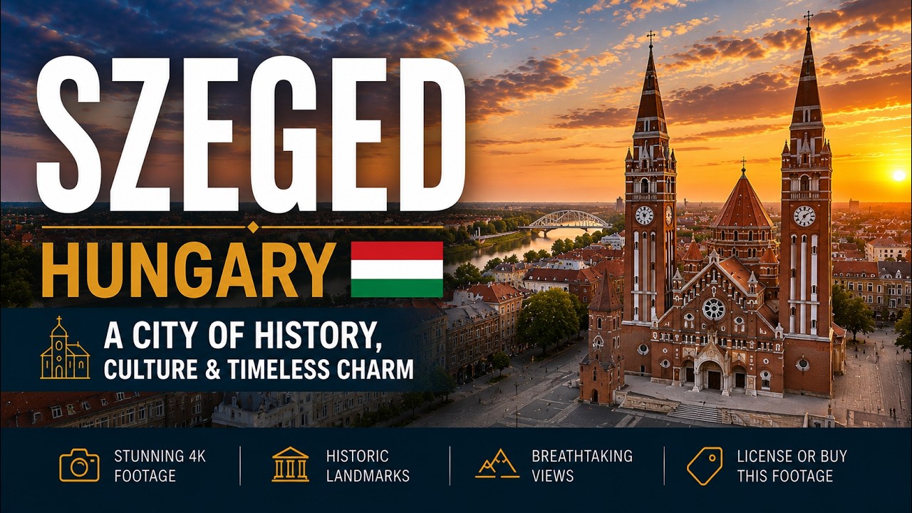 Szeged ● Hungary 🇭🇺 【4K】 Aerial Travel Video