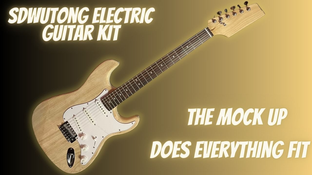 Stratocaster type DIY Guitar kit  | The Mock up (Test fitting components)
