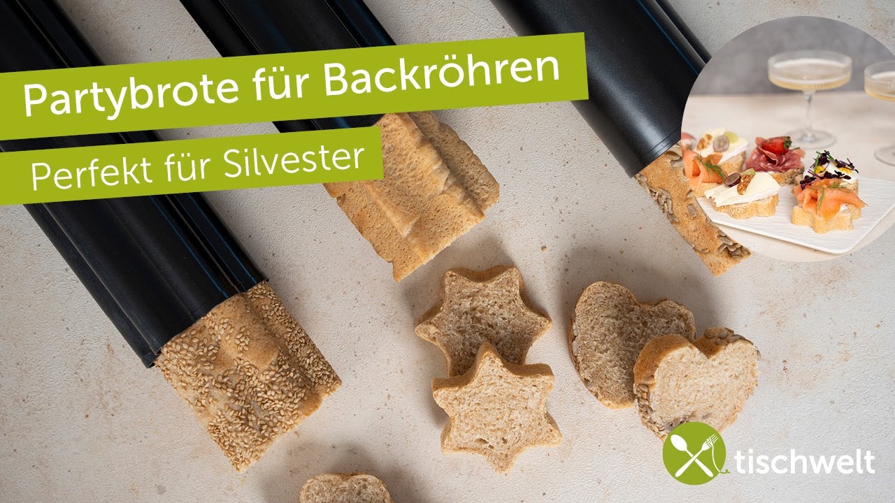Partybrote aus Backröhren backen 🍞 | Dinkel-Weizen-Vollkornbrot | Perfekt für Silvester & Feste