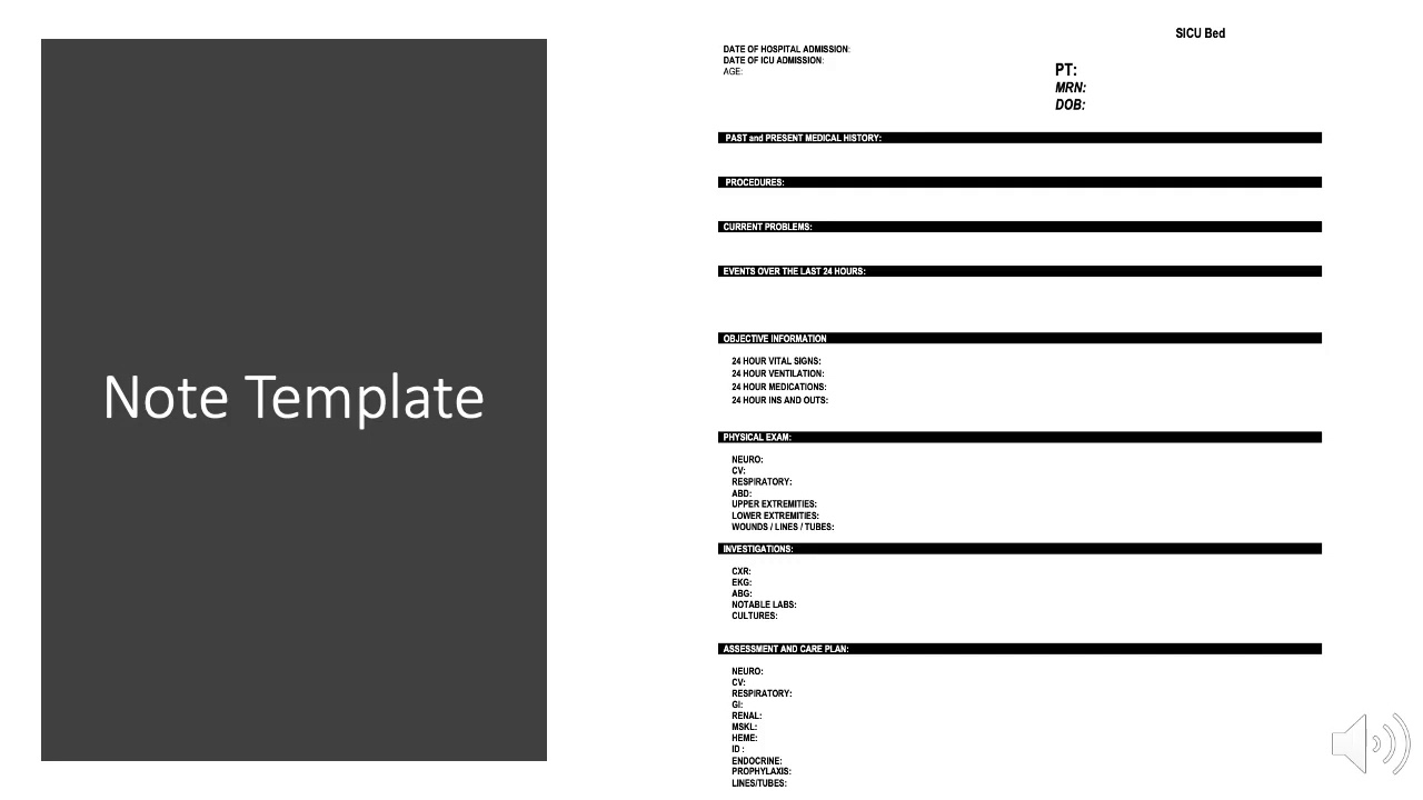 Presenting ICU Patients on Rounds: Organizing Complex Data