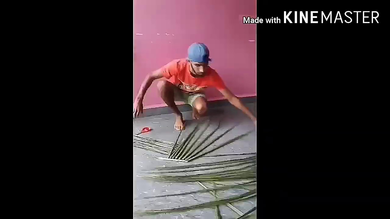 🌴HOW TO MAKE COCONUT PALM LEAF SLIPPER 🌴