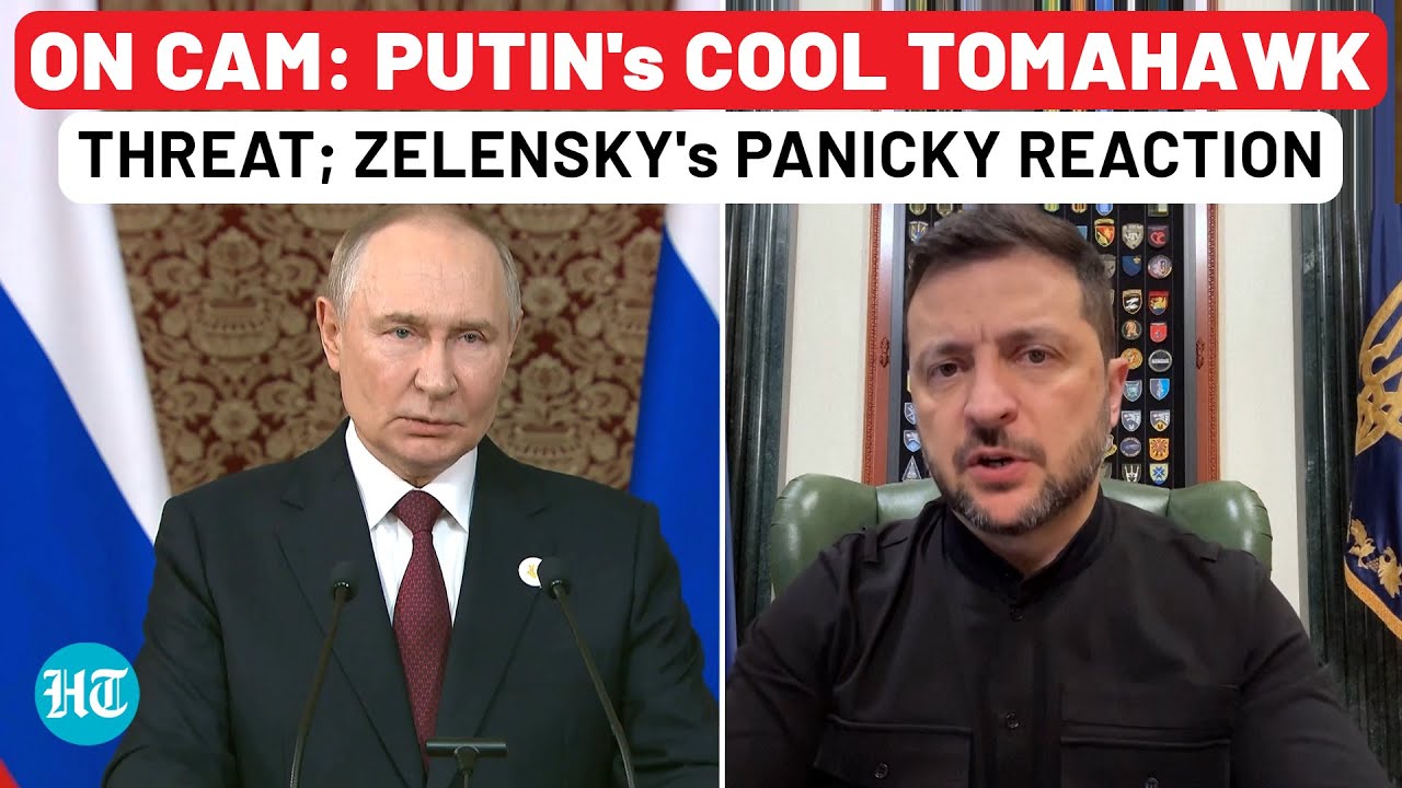 On Cam: Putin's Cool Threat Of Secret Weapon To US Over Tomahawk Missile; Zelensky's Panicky Reply