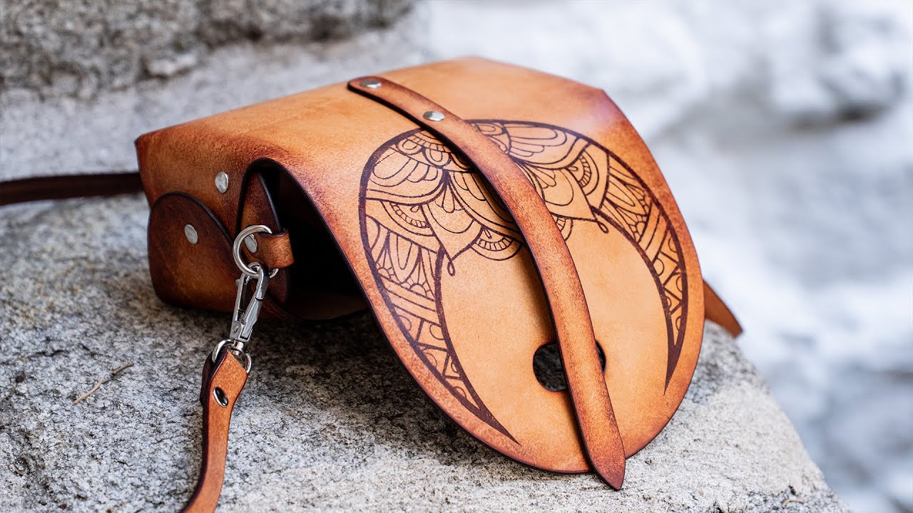 How to Make The CELENE No Stiching Leather Shoulder Bag | PDF and  Leather Pattern