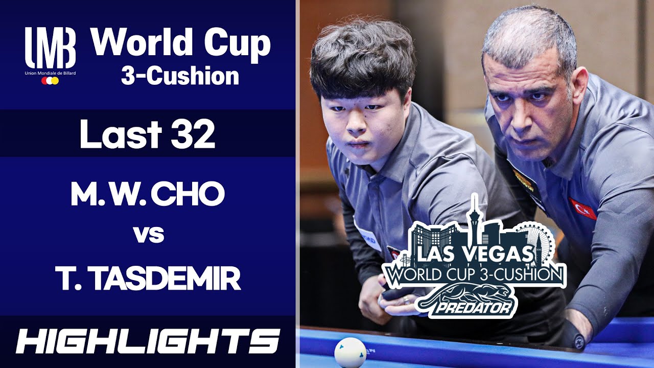Last 32 - 조명우 Myung Woo CHO vs 타이푼 타스데미르 Tayfun TASDEMIR. H/L