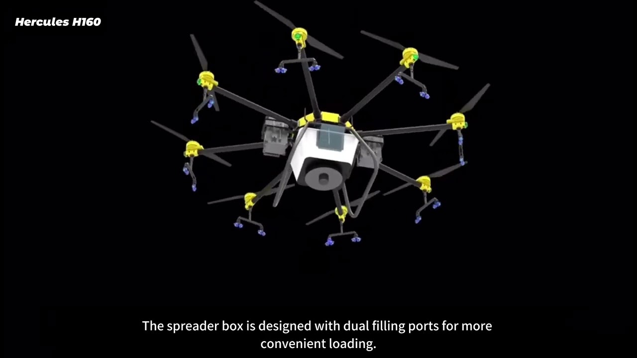 🚀 H160 Agricultural Drone 72L Large Capacity #agriculturaldrones  #smartfarming