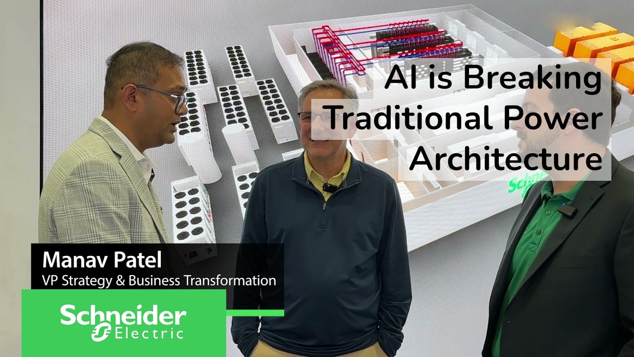 Why AI Data Centers Are Moving to 800V DC | Schneider Electric Live from Data Center World 2026