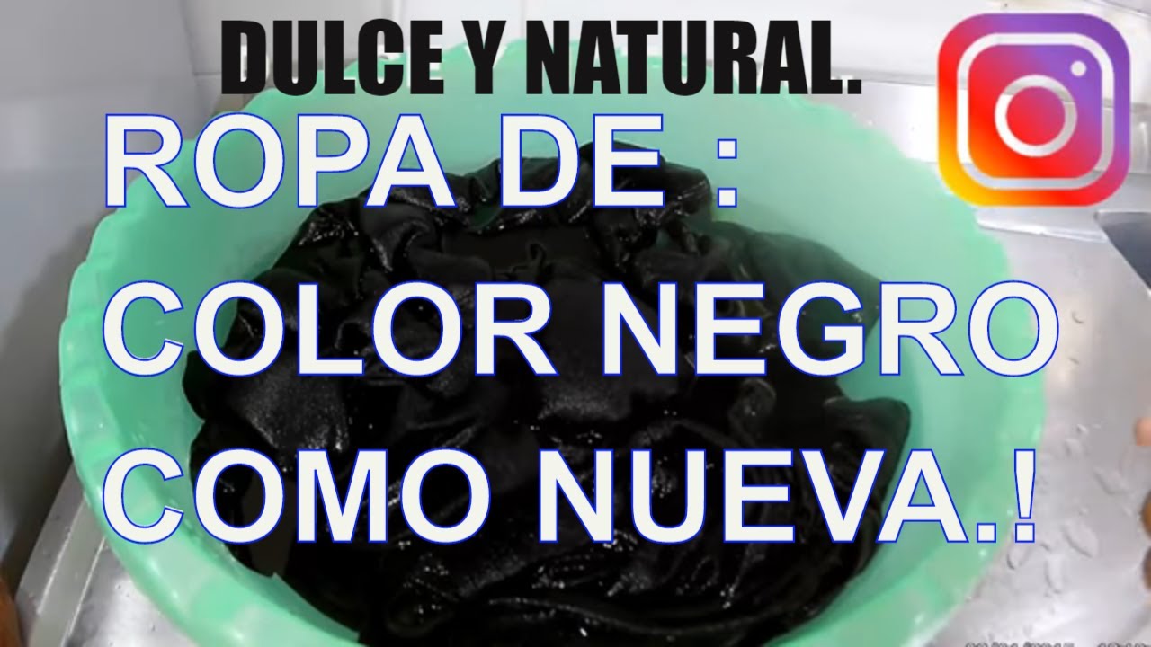 ✅ ROPA NEGRA cómo nueva por muchos años con SAL DE COCINA / Dulce y Natural.