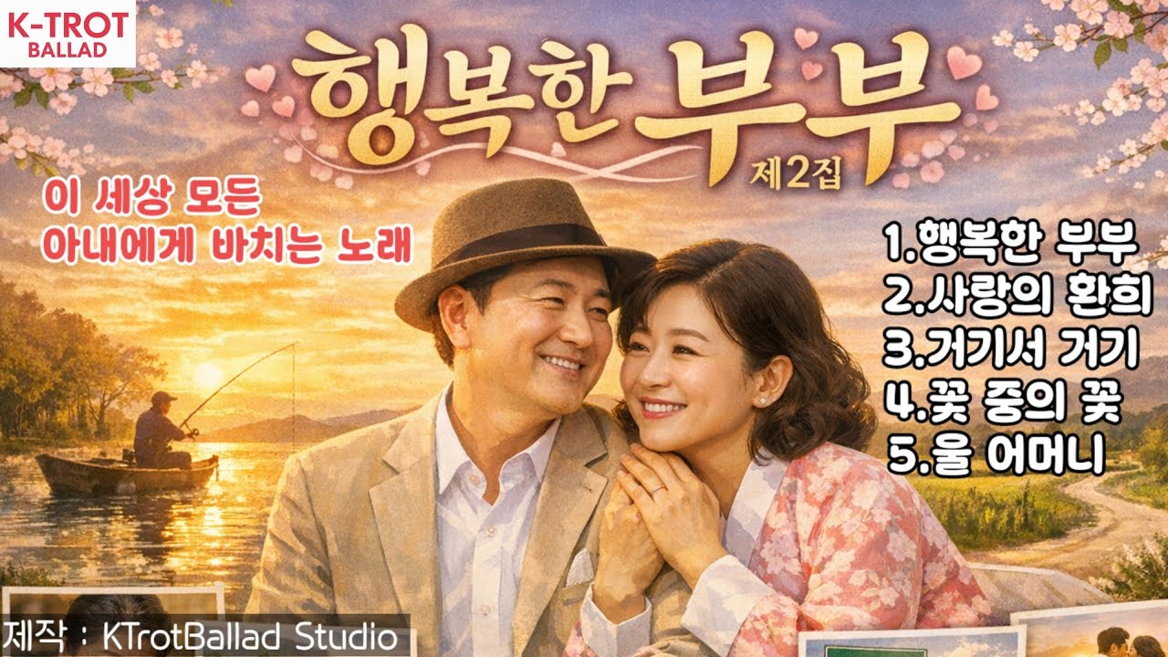 [K-Trot] 제2집 행복한 부부 | 세상 모든 아내에게 바치는 노래 | 정통트르트 | #행복한부부#행복한부부제2집#정통트롯#트롯앨범#부부트롯#어머니노래#부모님생각나는노래