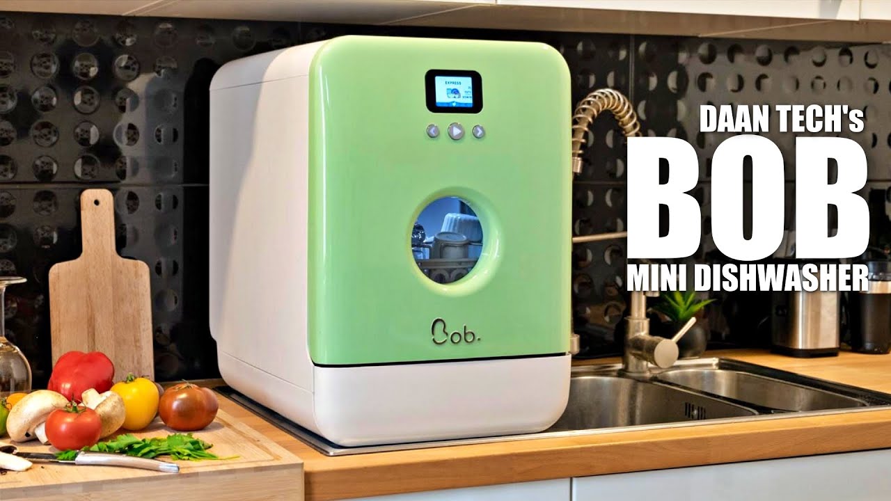 Smallest & Fastest Dishwasher in the World - BOB Mini Dish washer (Space, Energy & Water Saving)