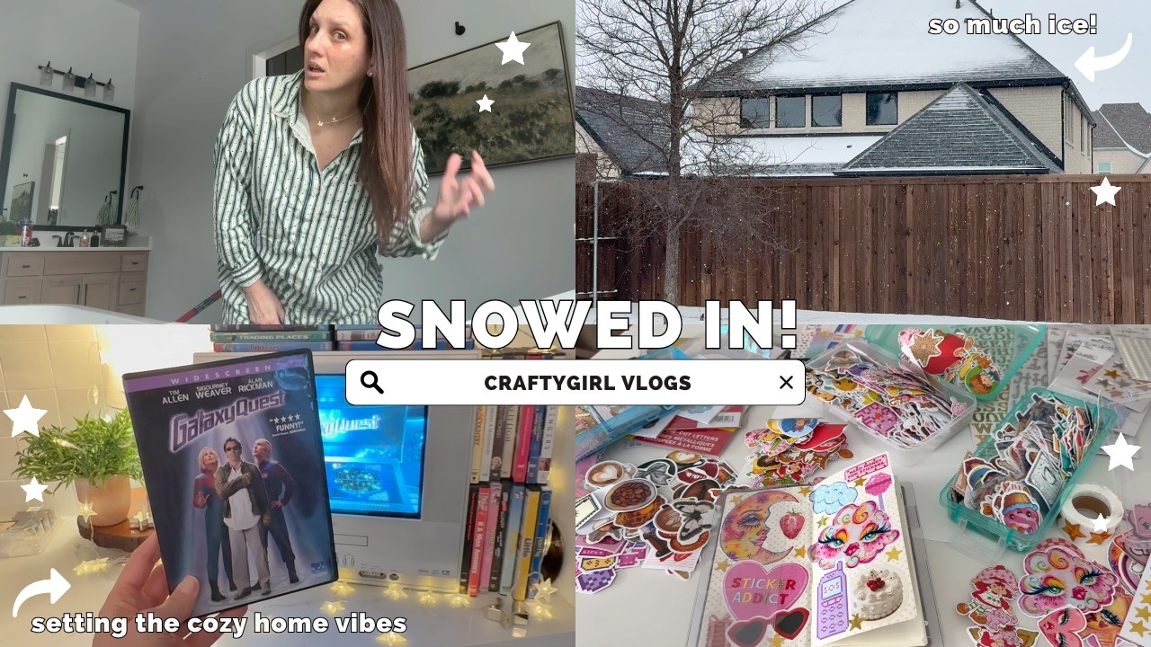 SNOW STORM HITS and we are iced in | Junk Journaling, Setting all the Cozy Winter Vibes
