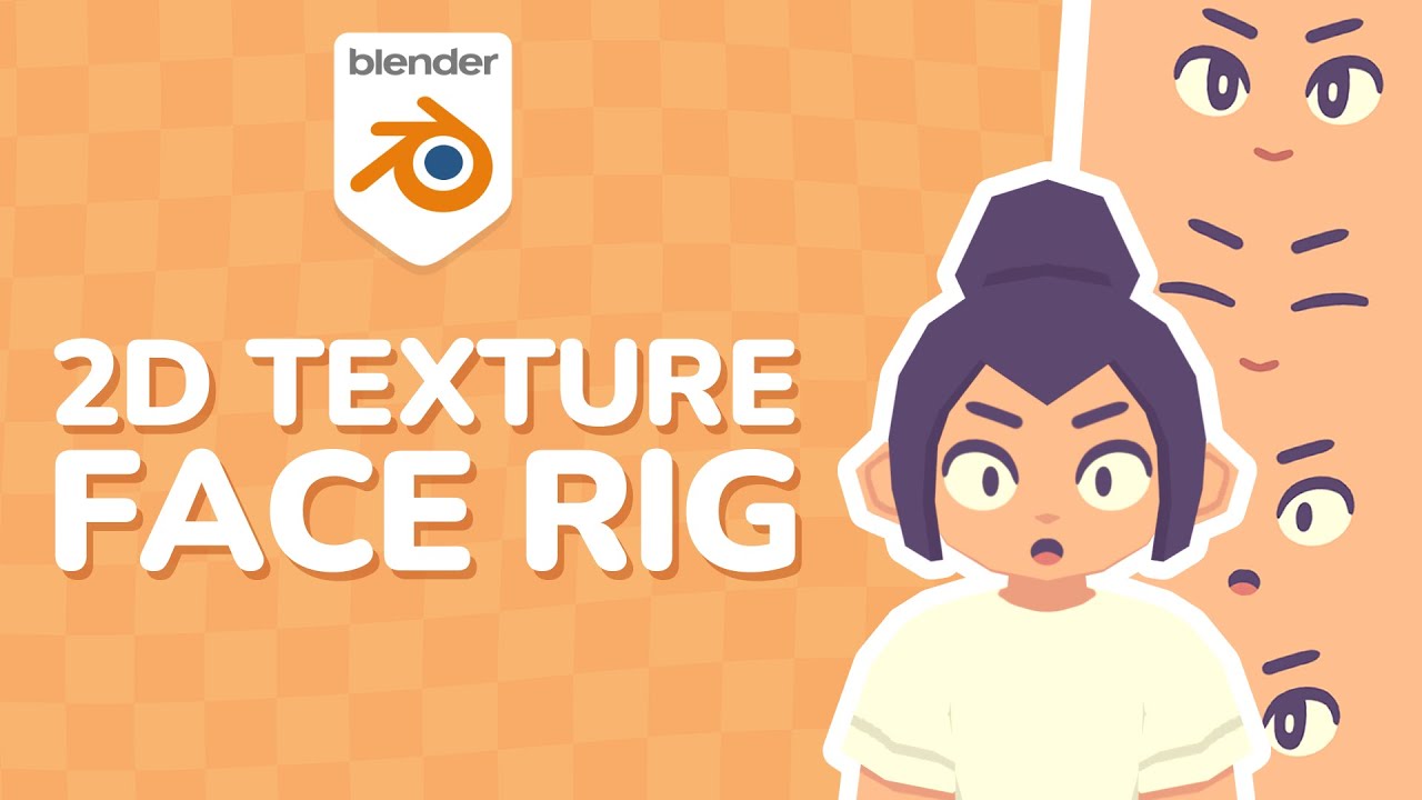 Анимация лиц с помощью 2D-текстуры в Blender