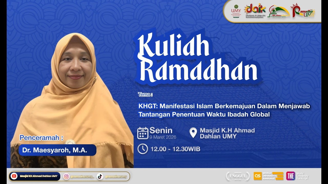 Kuliah Ramadhan | Dr. Maesyaroh, M.A.