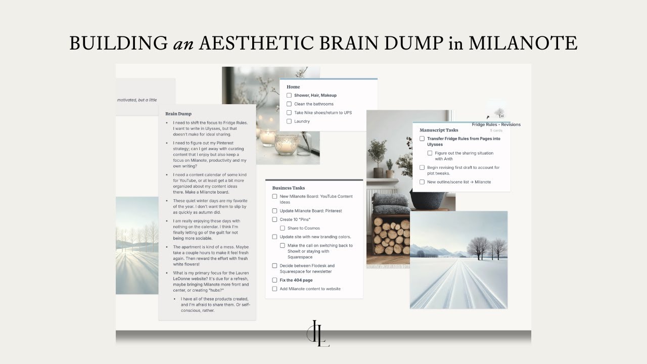 Milanote Setup From Scratch | A Calm, Aesthetic Brain Dump