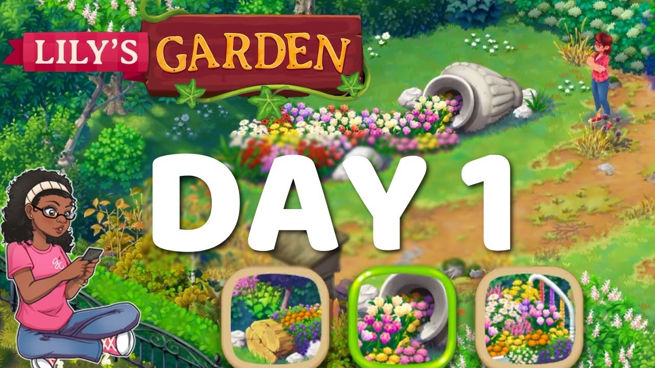 Lily's Garden Gameplay Walkthrough - Lily's Garden Day 1 Complete