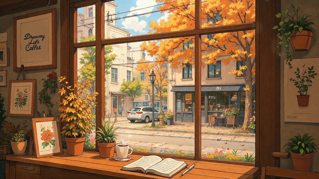 The Scent of Autumn Coffee ☕🍂 Feel your peace🌱 Coffee Morning | Lofi Hip Hop - Chill to work, relax
