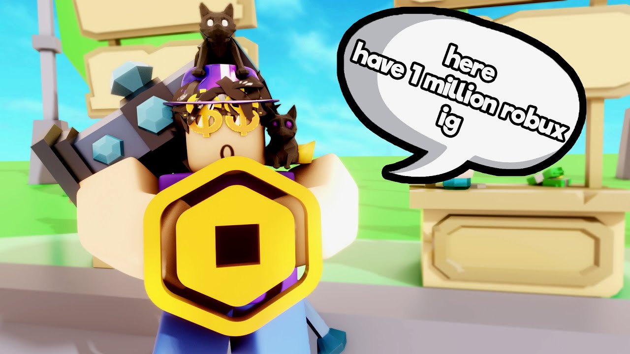 HAZEM Surprised Me With $1,000,000 ROBUX in Pls Donate!