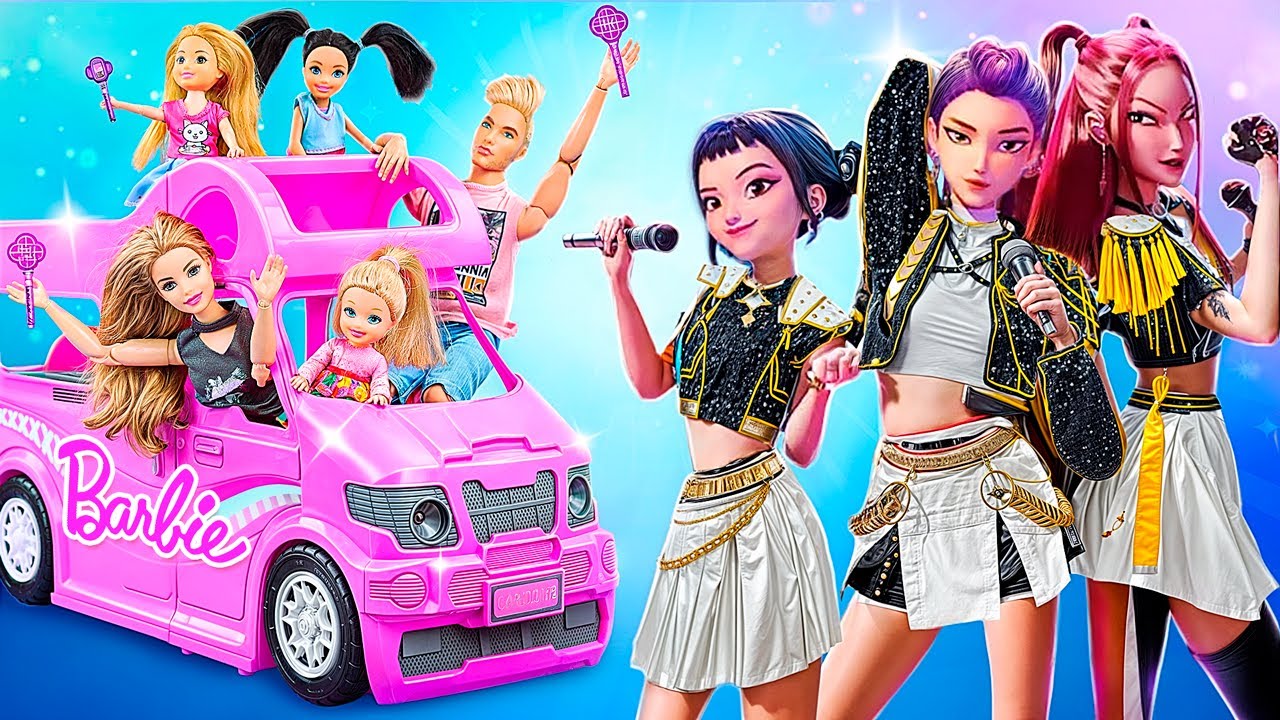 K-Pop Demon Hunters: Barbie Toddlers Getting Ready to Concert