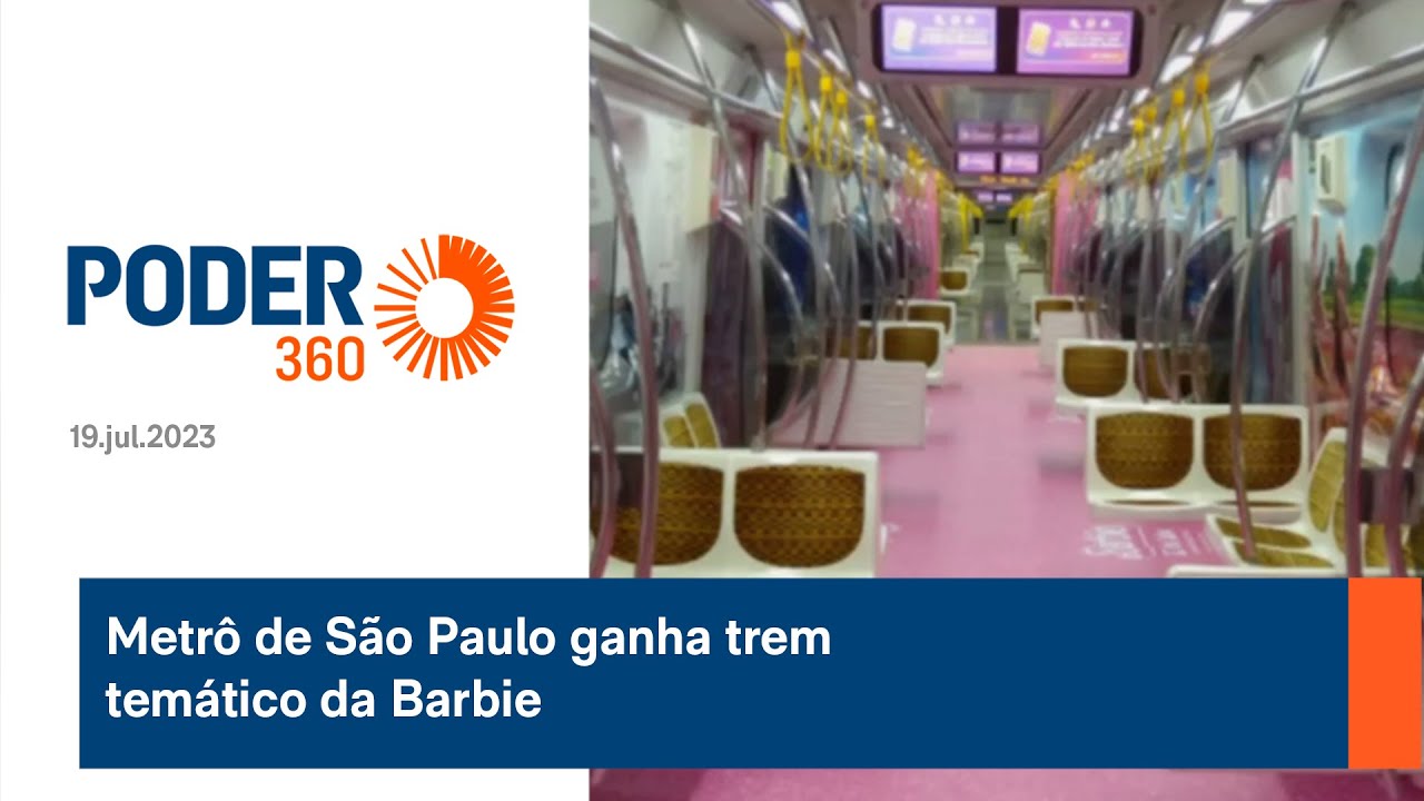 Metr&ocirc; de S&atilde;o Paulo ganha trem tem&aacute;tico da Barbie