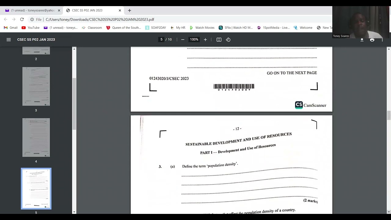 Jan 2023 Social Studies P2 Part 1