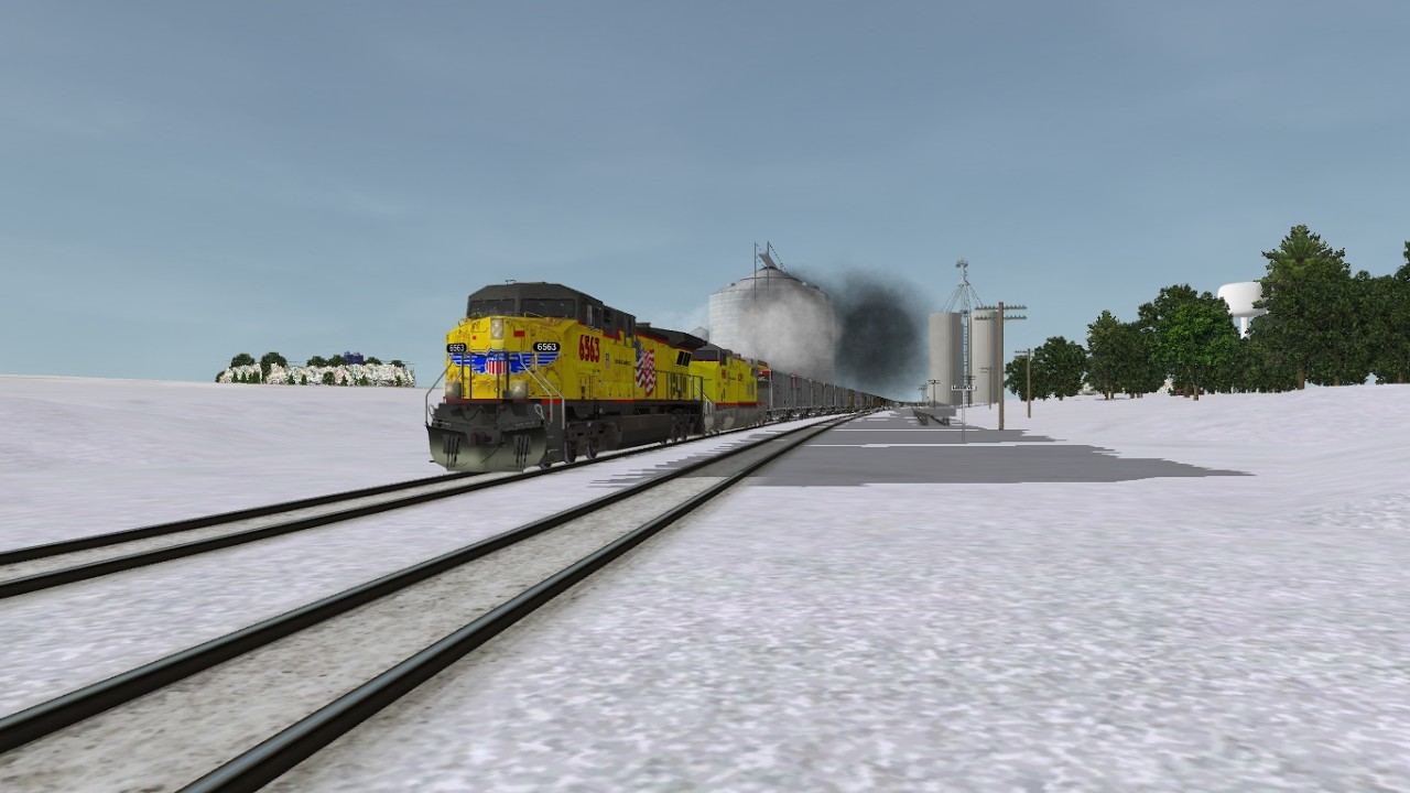 ORTS: Fast UP C44AC #6563 Repainted EB CCDWC-01 At Luzerne, IA