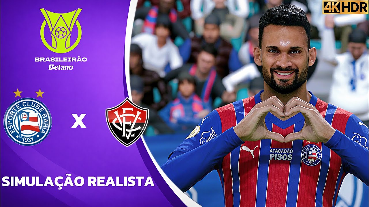 Bahia vs Vitória | Brasileirão 2026 | Simulação 4K Ultra HD (60FPS) Pes 2021 Gogosz Patch.