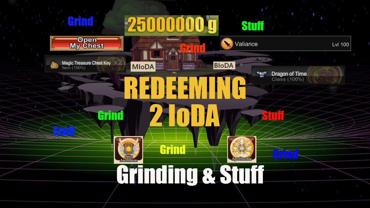 AQW - Grinding Stuff - DoT, Awe Ascension, VDK, EA and more ( + 2 IoDA Redeeming )