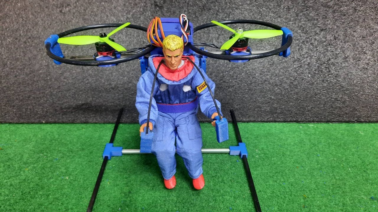 雙軸飛行人偶 調試飛行成功 RC Bicopter 1/6 scale