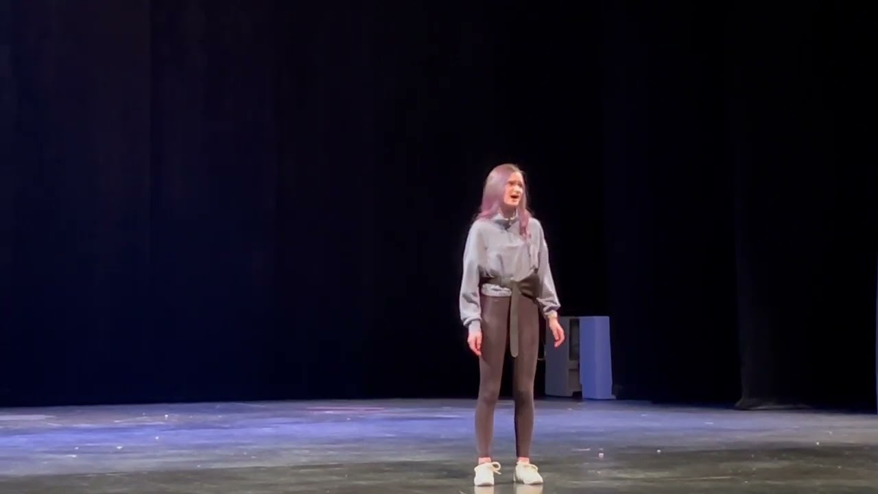 Ellie Z (age 12) sings ‘Waving Through a Window’ at the Jr. Thespy closing ceremony: 02Mar2024